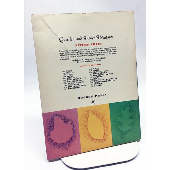 NATURE CRAFT - (1965) Golden Book Question & Answer Adventures Children’s Book - Picture 5 of 5